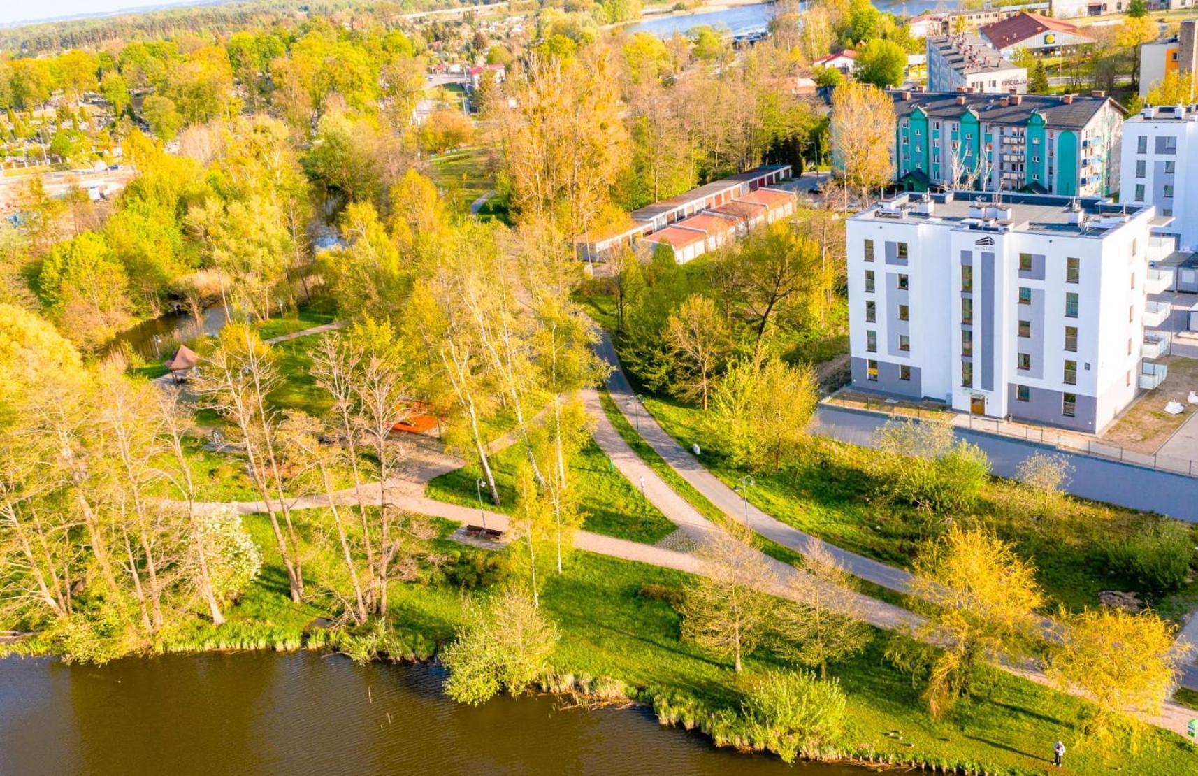 Belle View - 3Pok, Nawet 5 Lozek, Piekny Widok Na Rzeke, Tv55" Z Netflix I Max, Parking, Winda Lägenhet Iława Exteriör bild